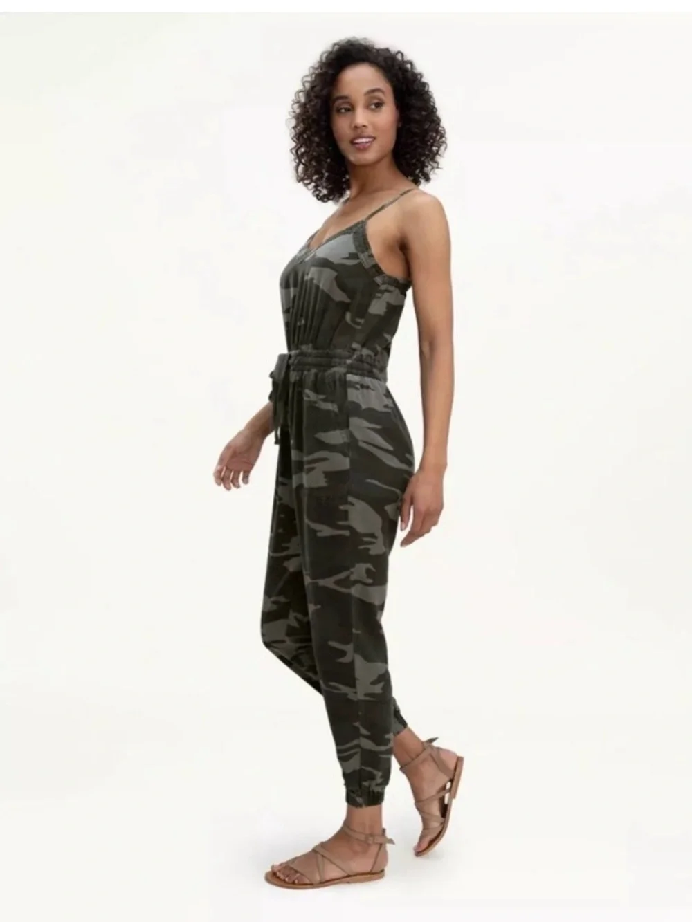 Splendid Camo Print Utility Jumpsuit - Picture 4 of 4